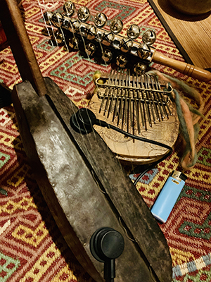 ビルマの竪琴で有名になったビルマハープのサウンへのMSPピックアップ/コンタクトピックアップを2個つけたサウンドテストとセッティング